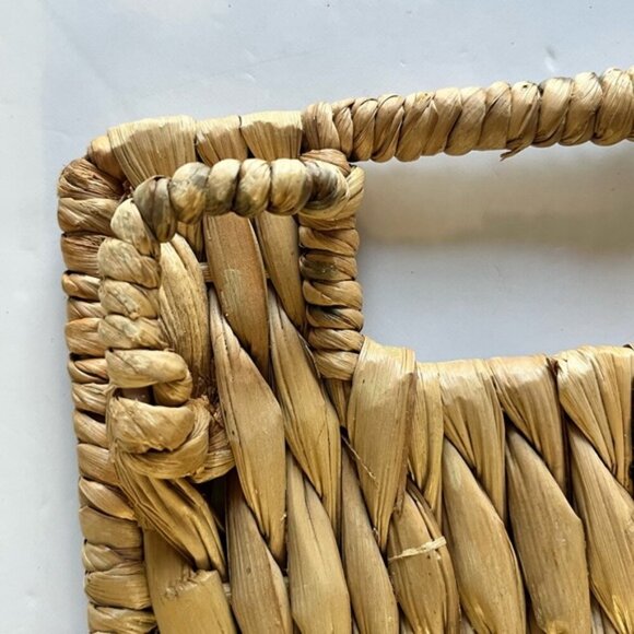 Woven Seagrass Serving Tray with Handles – Rustic Farmhouse Decor - Picture 8 of 10